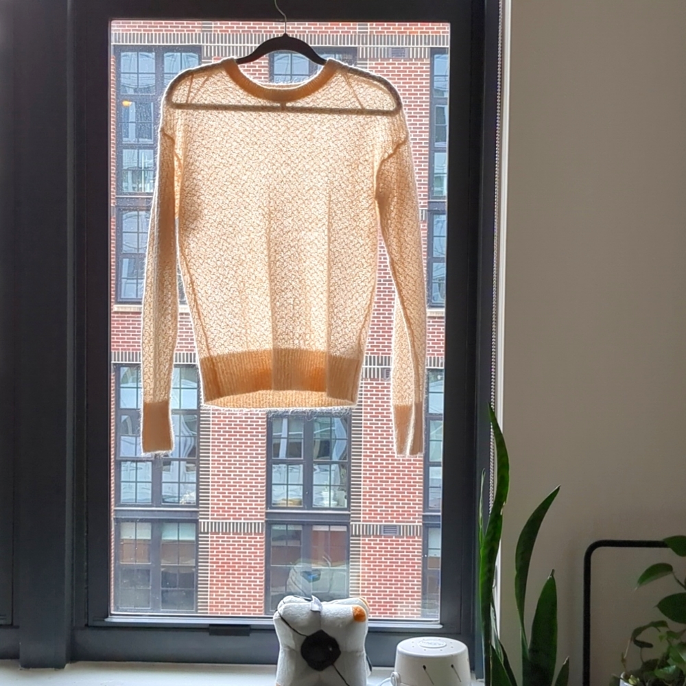 & Other Stories - blush mohair & wool sweater